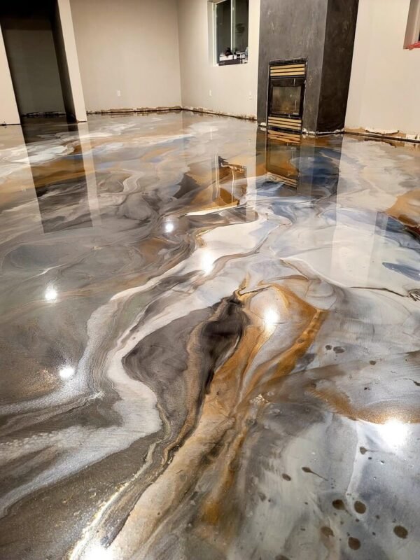 Metallic Epoxy — Living Room